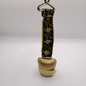 ❤️LAST CHANCE❤️ 2/$10🎄COLORADO vintage ornament horse bronco cow brass bell